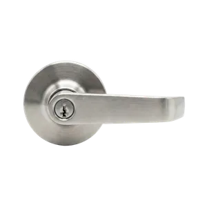 Tim's Locksmith Service installing a commercial lever set to meet fire code compliance at a commercial property in Lemon Grove, California. ADA and fire code compliant hardware used on all office installs.