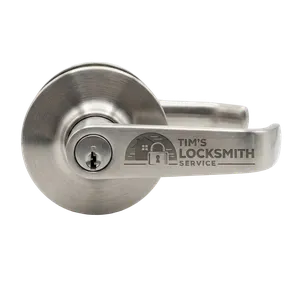 Restricted keyway cylinder swap on a commercial storefront as part of a master key system refresh for a Moorpark, California tenant. Master key systems, storefront rekeys, panic bars, and restricted keyways handled for commercial accounts.
