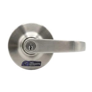 Commercial grade 1 lock installation on a business entry for an ADA compliance upgrade at a storefront in Rancho Santa Fe, California. Commercial locksmith work scheduled around business hours when needed.