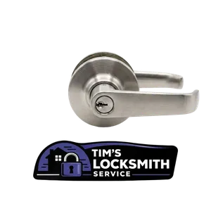 ADA compliant lever replacement on an office corridor door ahead of a new tenant move-in on an office suite door in Simi Valley, California. Restricted keyways prevent unauthorized key duplication at hardware stores.