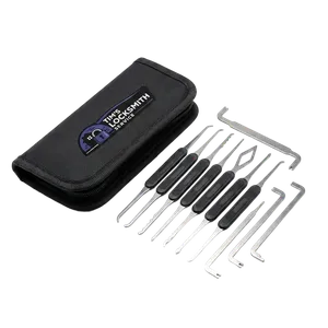 Lock pick tools staged during an emergency lockout call after a toddler turned the thumbturn with parents outside during a Port Hueneme, California service call. Commercial lockout response available during and after business hours.