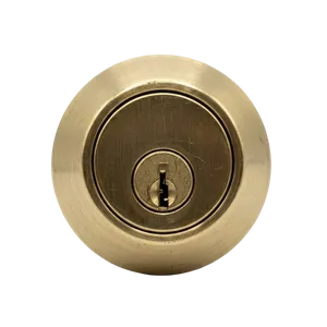 A same-key rekey performed on an exterior handleset during a rental turnover at a residential property in Rancho Bernardo, California. Rekey paired with fresh keys cut for all members of the household.