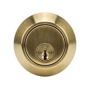 Tim's Locksmith Service rekeying a residential deadbolt following a lost key on the job site on a front door in Santa Paula, California. Typical turnaround on a single-door rekey runs about 20 minutes.
