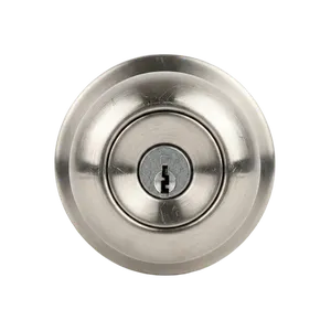 Upgrade to stainless exterior hardware on a coastal home replacing builder-grade hardware with higher grade at a home in Camarillo, California. Handleset installs paired with matching deadbolt for a uniform look.