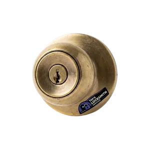 Fresh deadbolt installation on a newly hung door when a handleset finally seized after years of use during a residential visit in Moorpark, California. Smart lock compatibility checked on arrival before install.