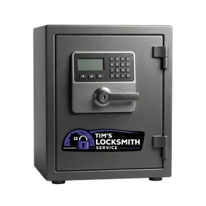Electronic safe being reprogrammed after a lost code following an inherited safe with no paperwork at a Alpine, California residence. Non-destructive entry preserves resale value on higher-end safes.