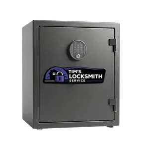 Tim's Locksmith Service opening a residential home safe as part of a retail site security refresh at a Oak Park, California residence. Combination changes performed so a new owner has sole access.