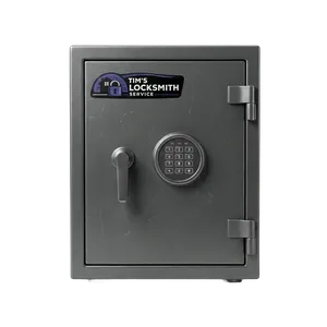 Electronic safe being reprogrammed after a lost code after a safe dial began slipping at a home in Santee, California. Non-destructive entry preserves resale value on higher-end safes.