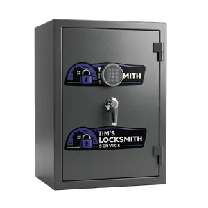 Commercial floor safe relocked after a repair after a battery failure on an electronic safe at a retail location in Vista, California. Commercial floor safes serviced for retail and restaurant accounts.
