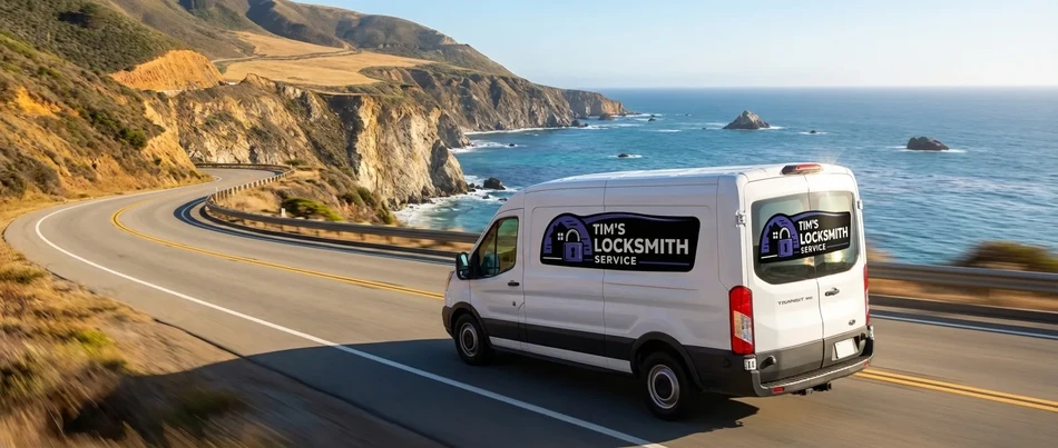 Tim's Locksmith Service van in Poway