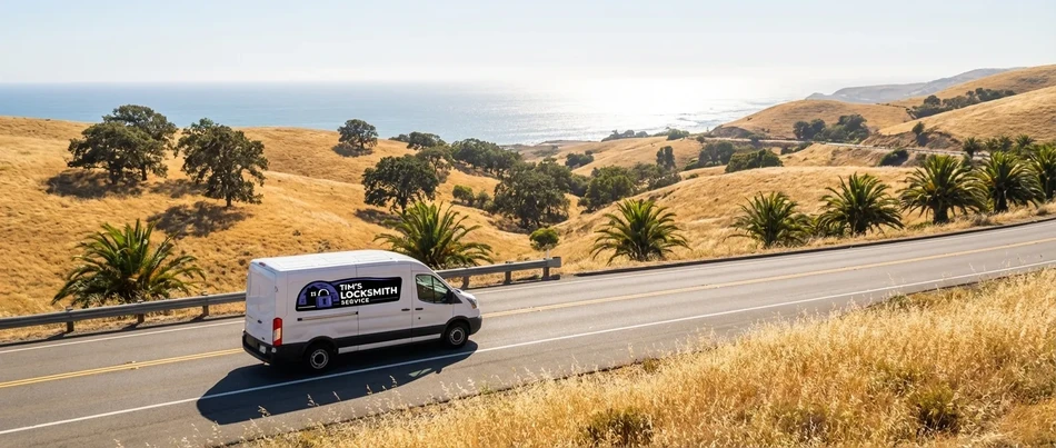 Tim's Locksmith Service van in Chula Vista