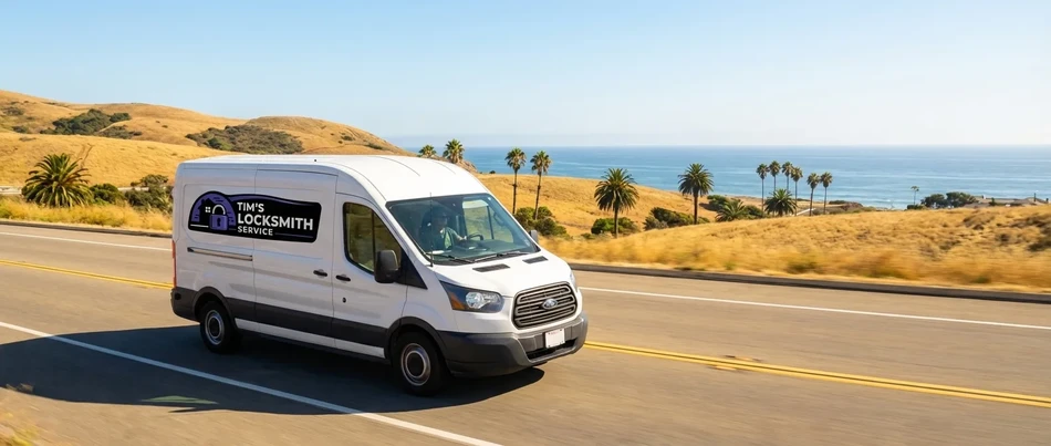 Tim's Locksmith Service professional mobile locksmith van in Del Mar