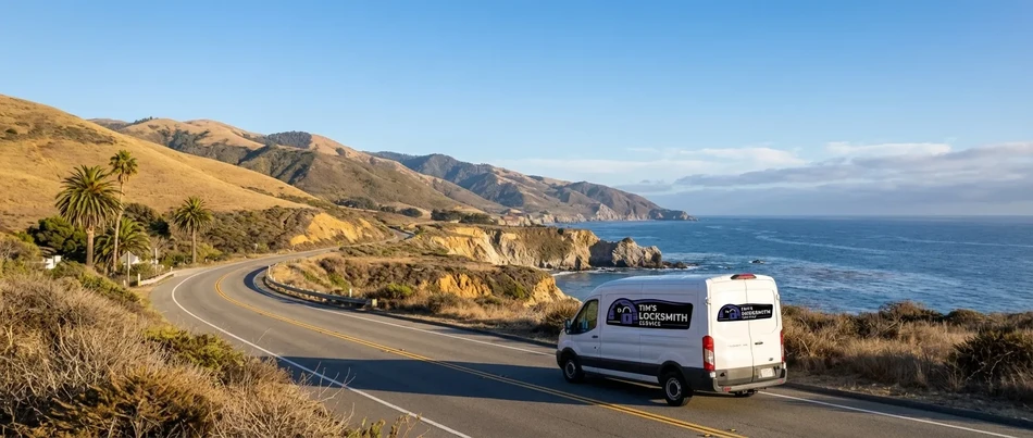 Tim's Locksmith Service van in Imperial Beach