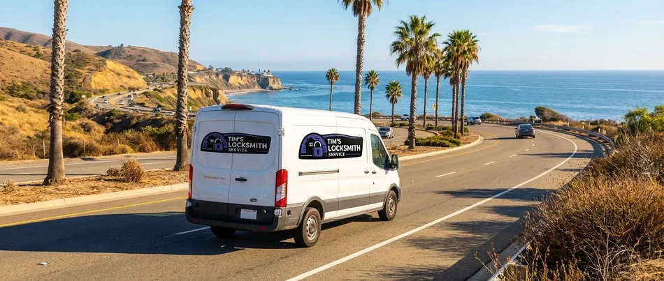Tim's Locksmith Service professional mobile locksmith van in Solana Beach