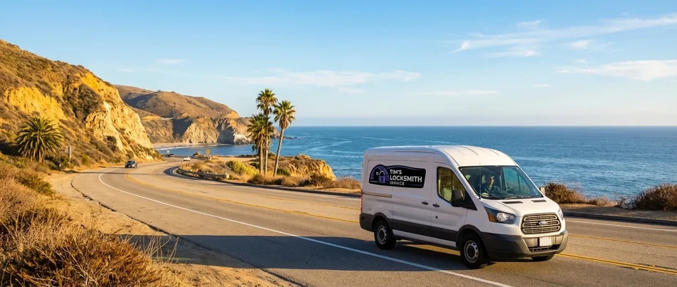 Tim's Locksmith Service van in Encinitas