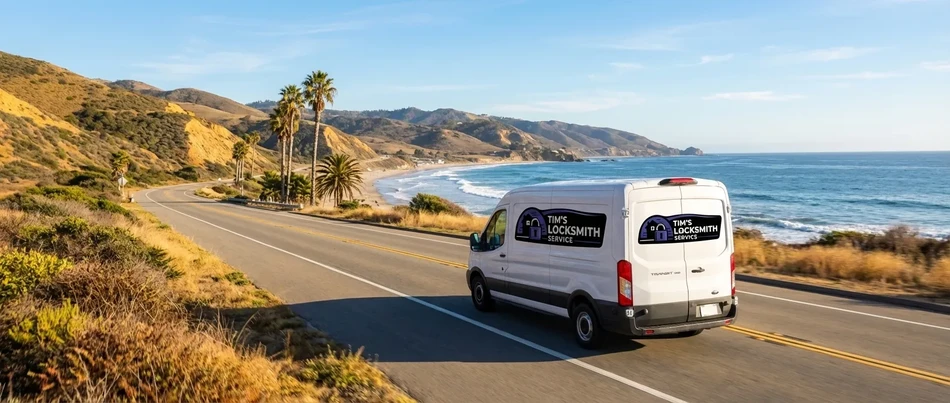 Tim's Locksmith Service van in Lemon Grove