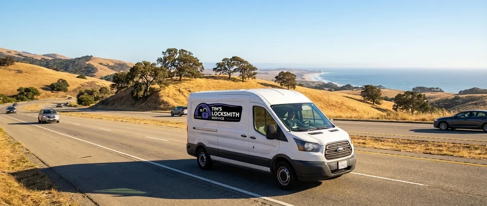 Tim's Locksmith Service van in La Mesa