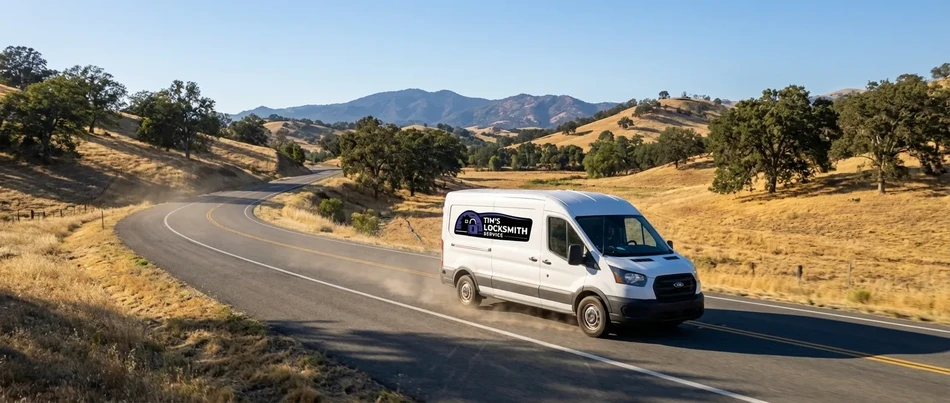 Tim's Locksmith Service professional mobile locksmith van in Lakeside