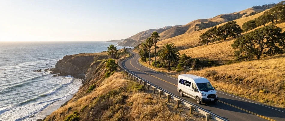 Tim's Locksmith Service van in Vista